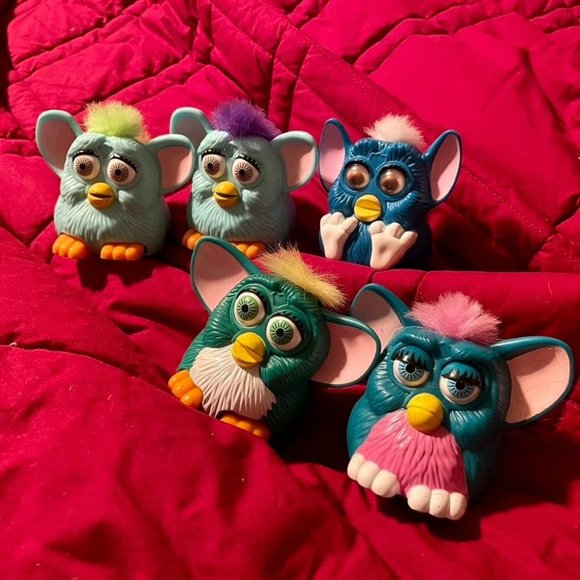 Furbies McDonalds set of 5 Happy Meal Toys 1998 - Picture 2 of 16